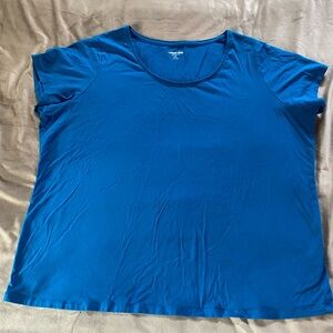 Lands' End Vibrant Blue Short Sleeve Tee